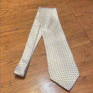 Bill Blass White Geometric Men's Tie
